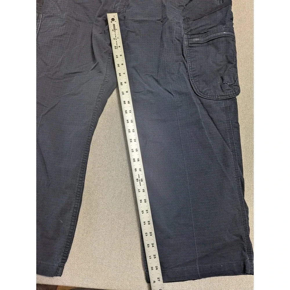 Carhartt Pants Men's Navy 44x30 Cargo Work Ripstop Cotton Blend